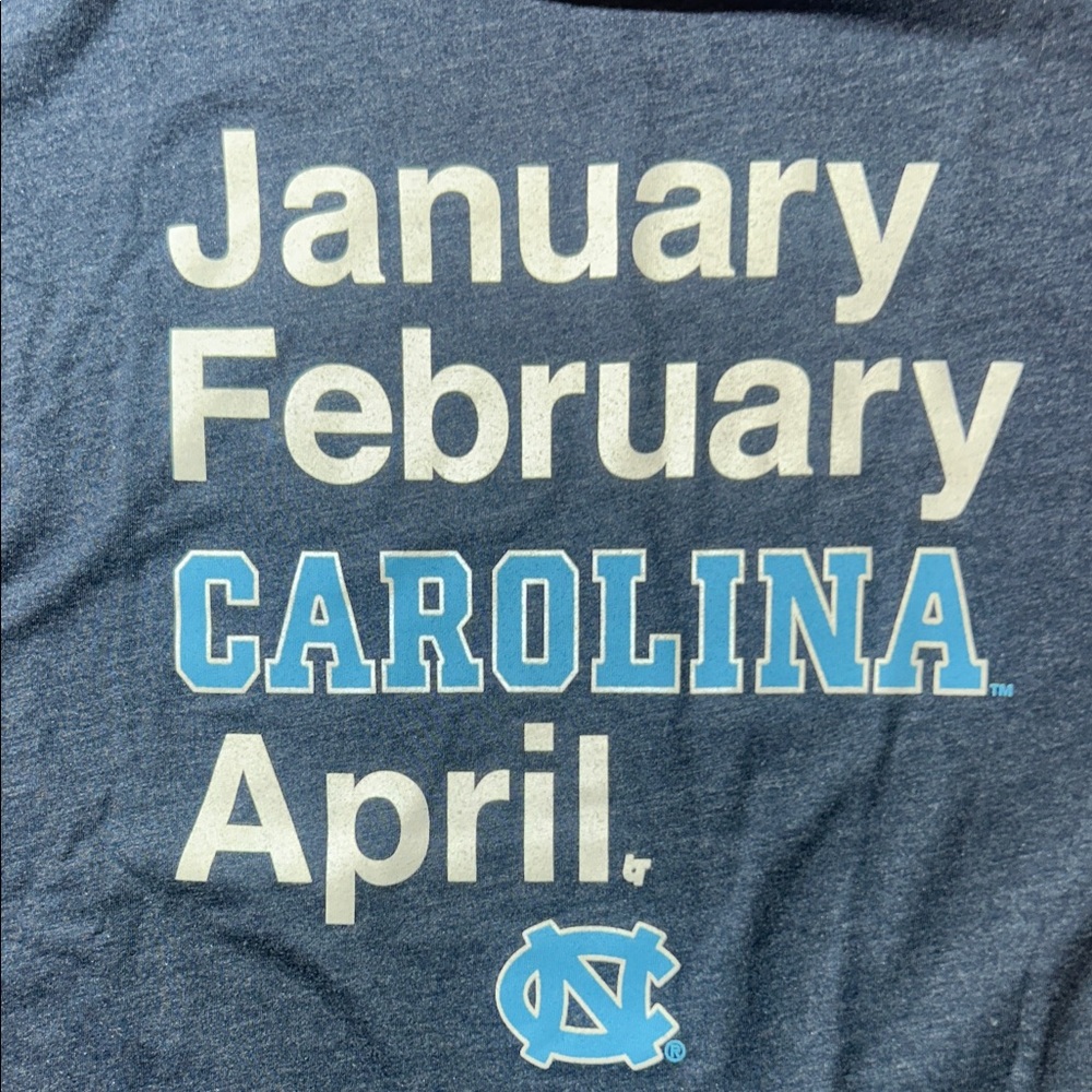 North Carolina Tar Heels ‘January. February. CAROLINA. April.’ March Madness - Picture 3 of 3